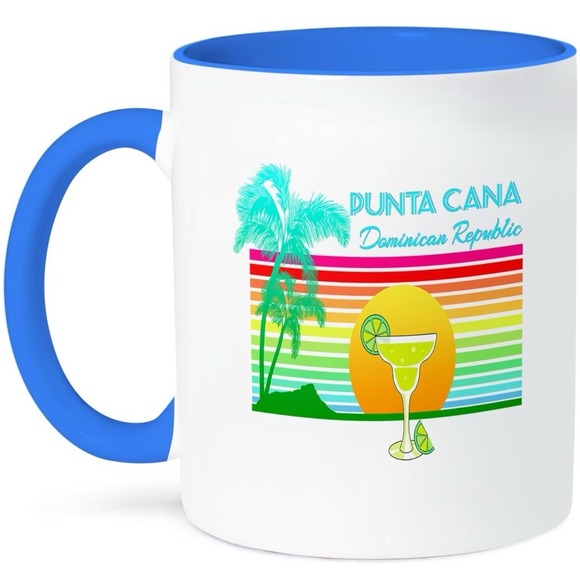 The Unbranded Brand Other - Retro Punta‎ Cana Dominican Republic Mug Tropical Design 11oz Ceramic Souvenir